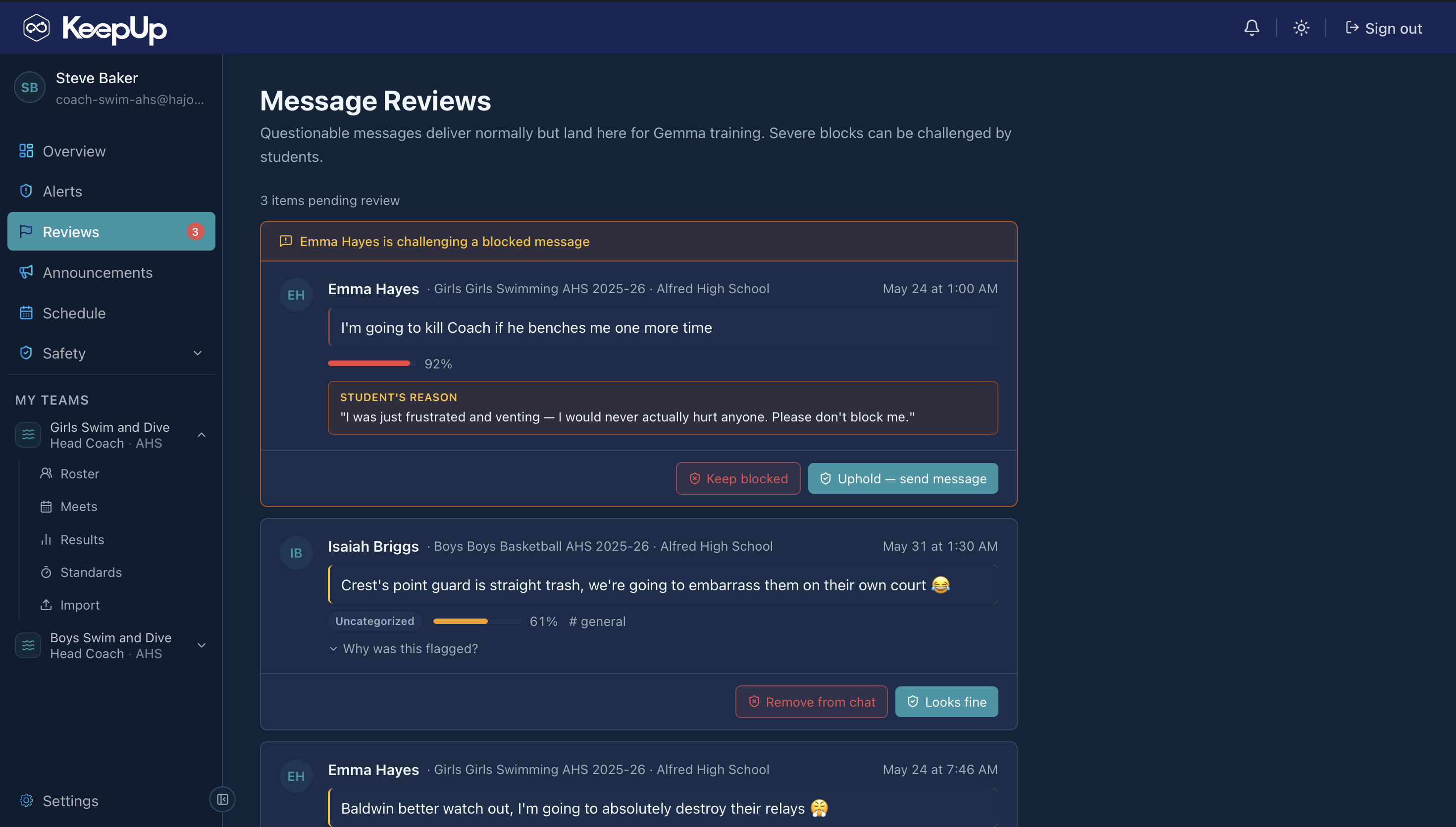 KeepUp app